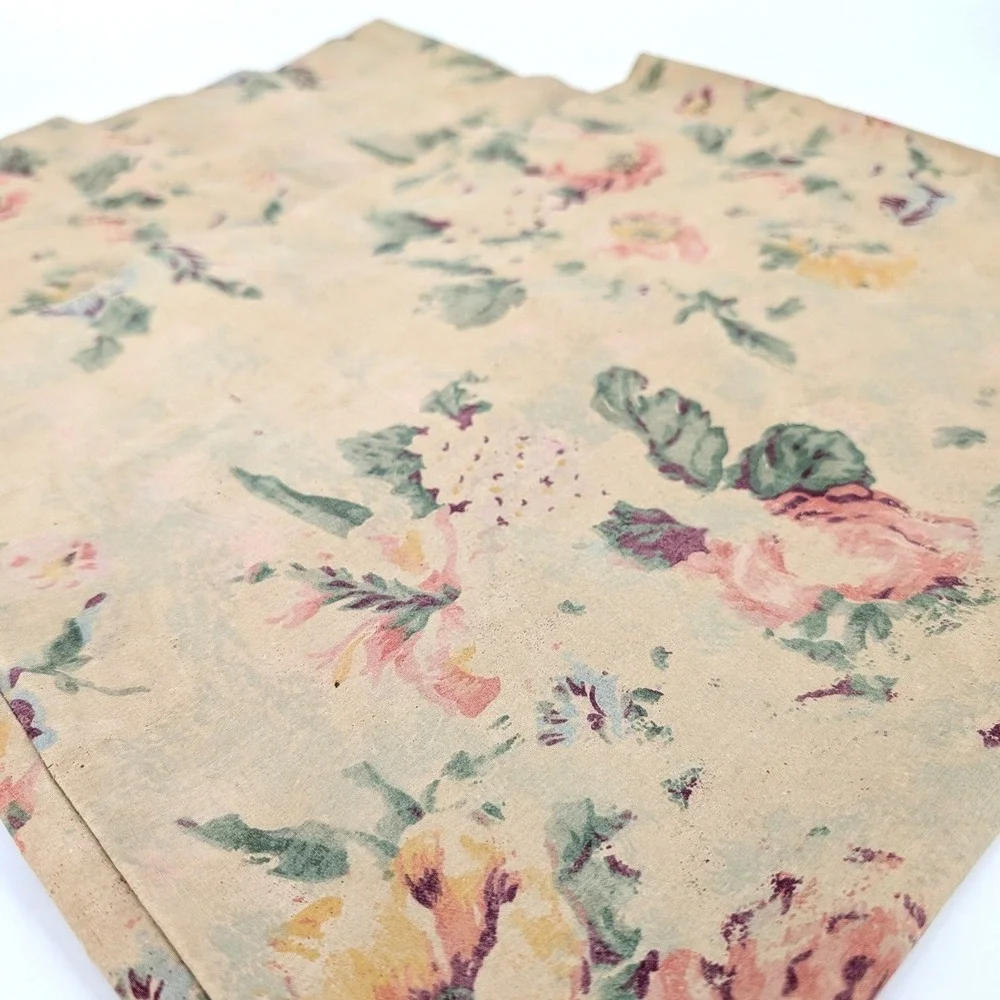 Ralph Lauren Francesca 90s Floral Pillowcases Vintage Cotton USA Standard Set 2